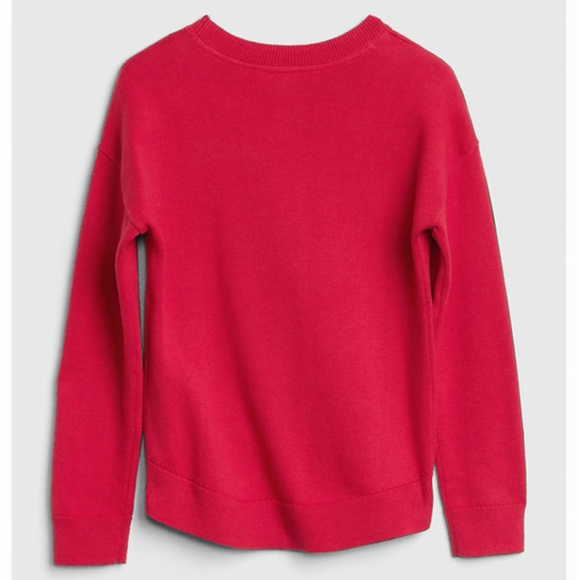 Gap Kids NWT Mickey Mouse Sequin Crew Pullover Sweater S XL - Picture 2 of 4